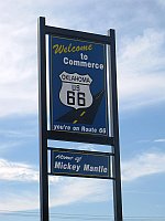 USA - Commerce OK - Welcome Sign (16 Apr 2009)